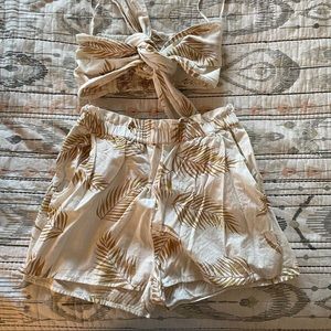 Billabong x Sincerely Jules tube top and short set